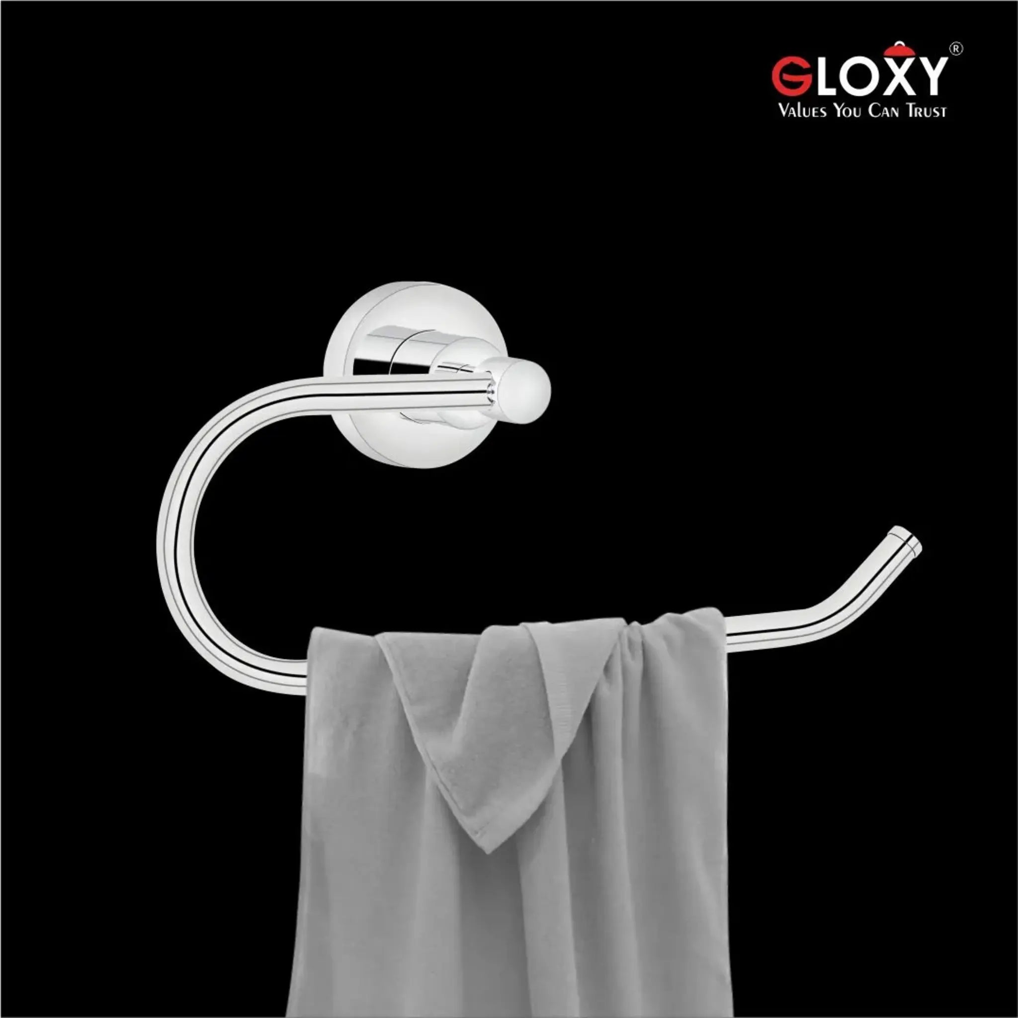 Gloxy Care Shape Stainless Steel Chrome Finsih Napkin Ring