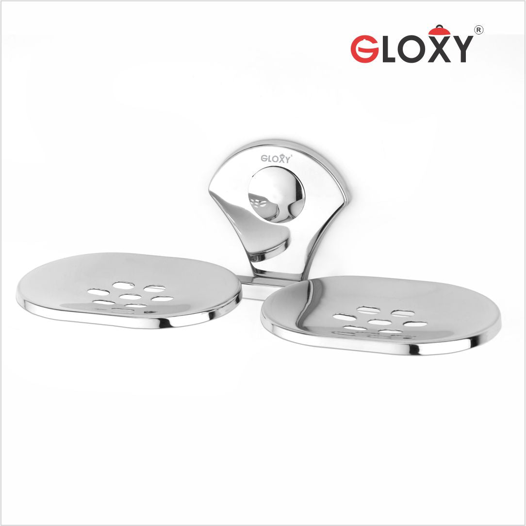 Flower Stainless Steel Double Soap Holder