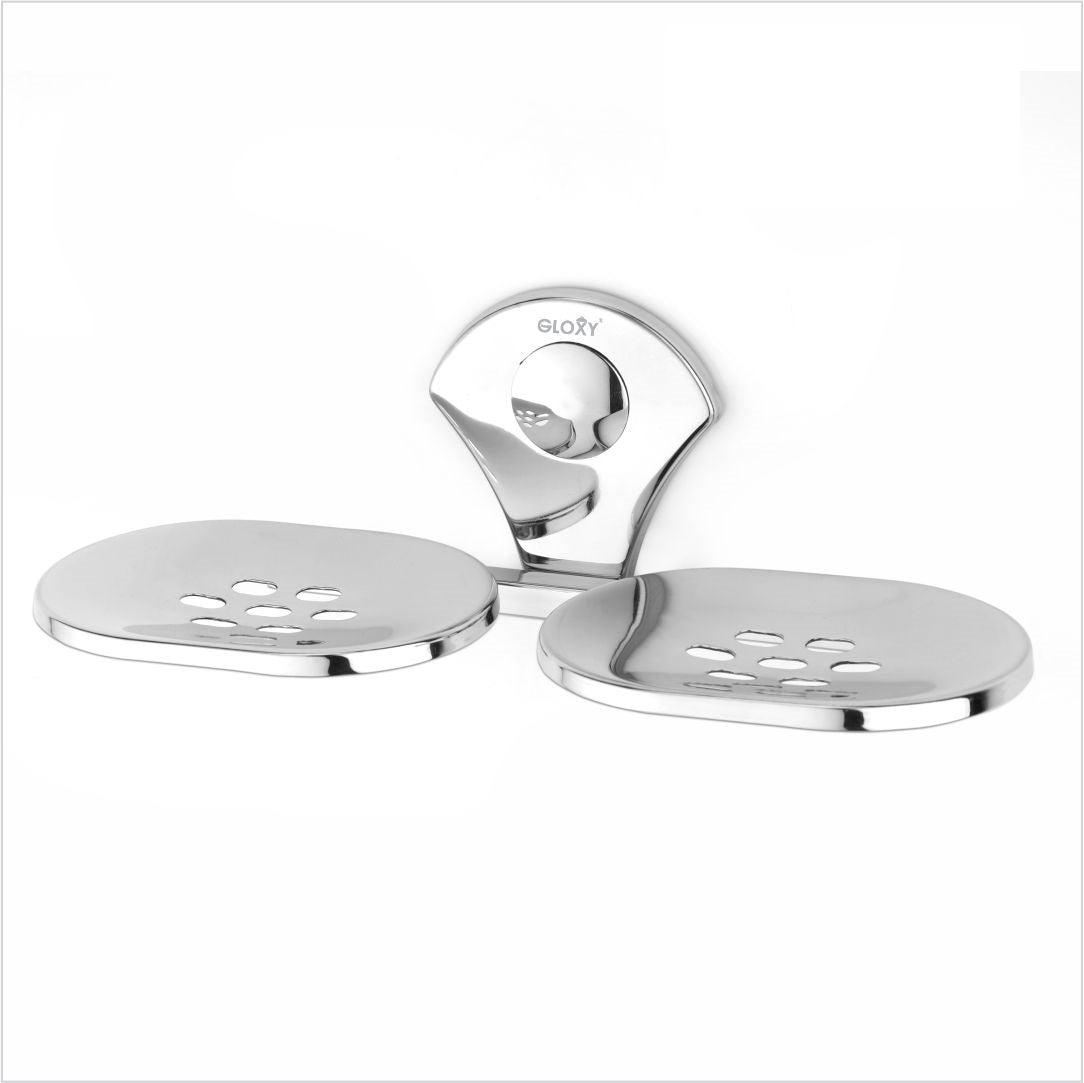 Flower Stainless Steel Double Soap Holder
