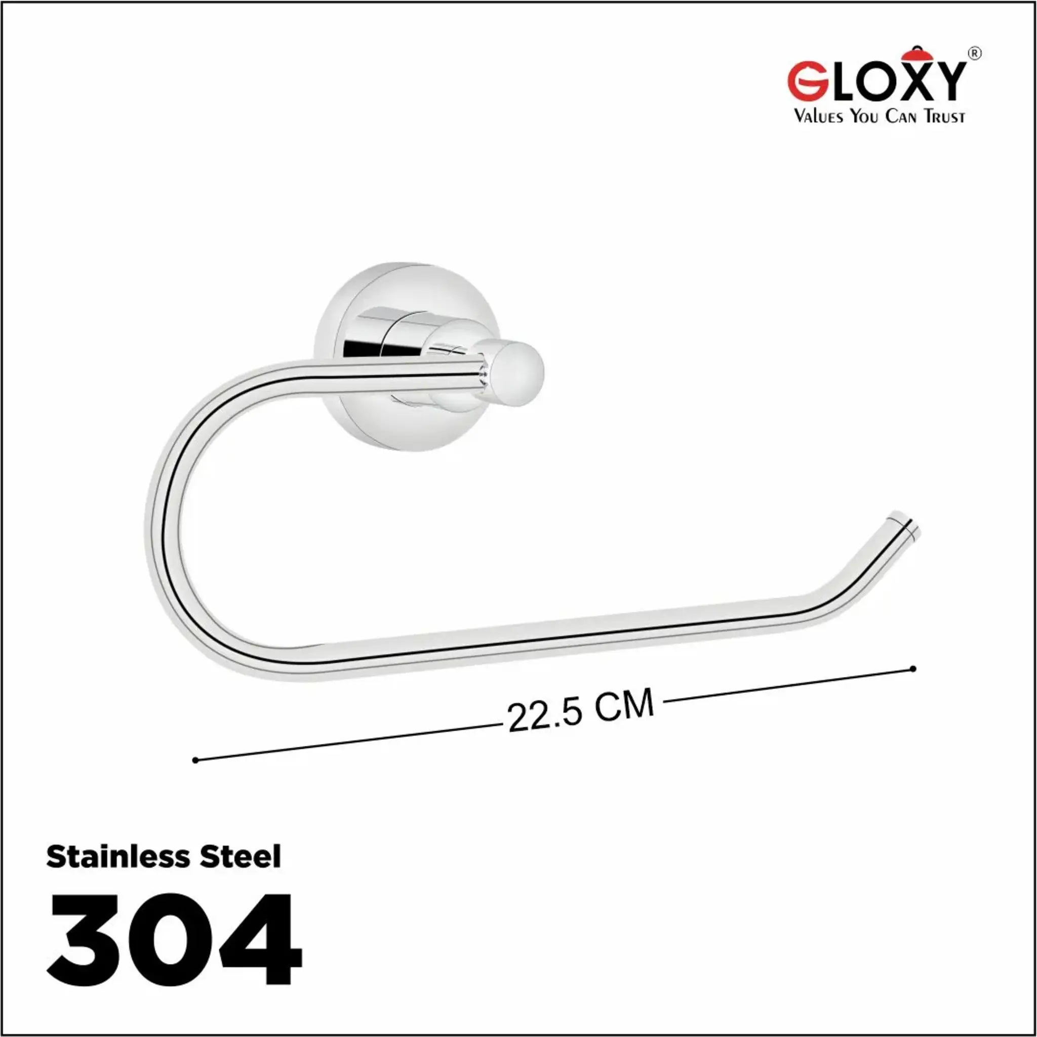 Gloxy Care Shape Stainless Steel Chrome Finsih Napkin Ring