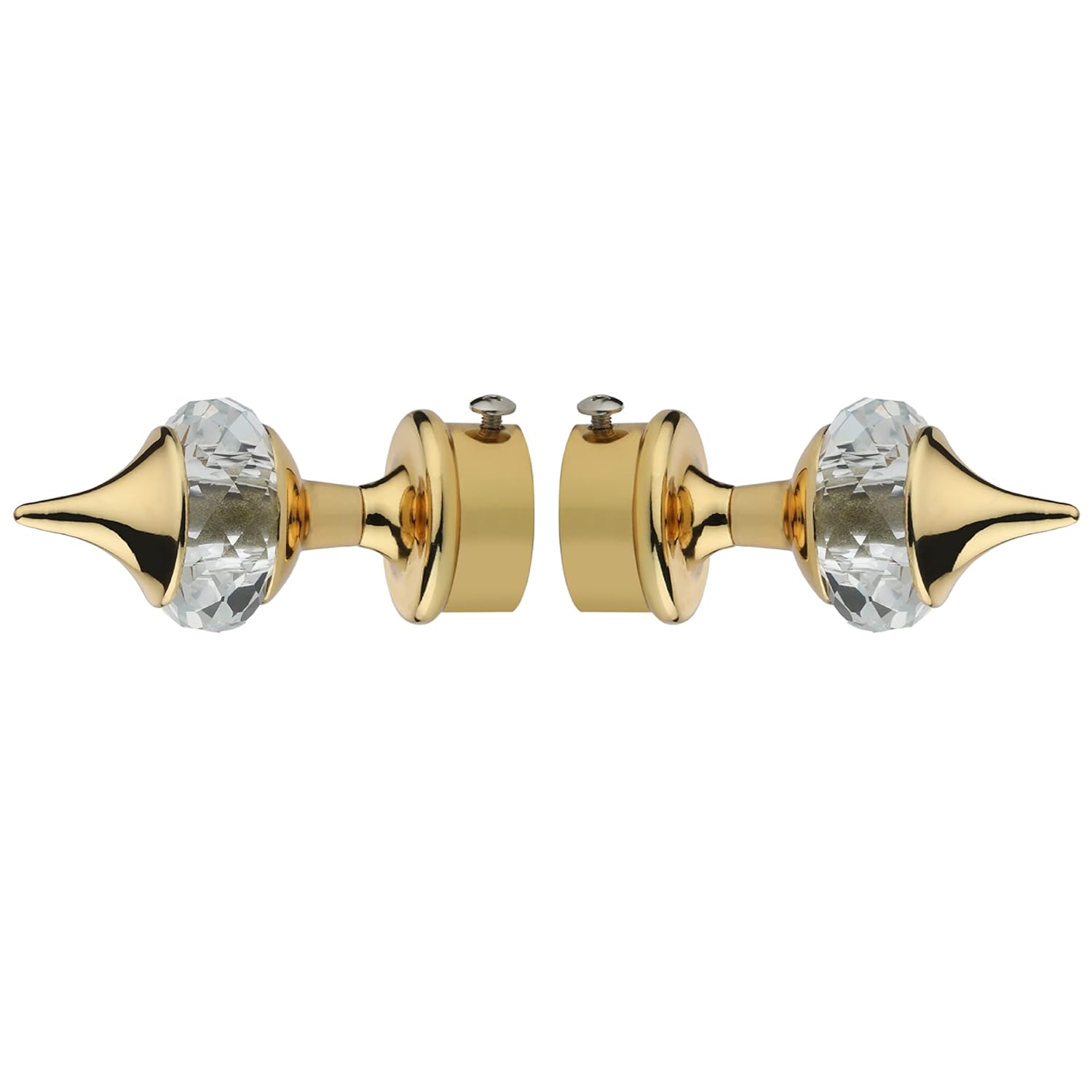 Gold Single Diamond Aluminium Curtain Bracket with Support