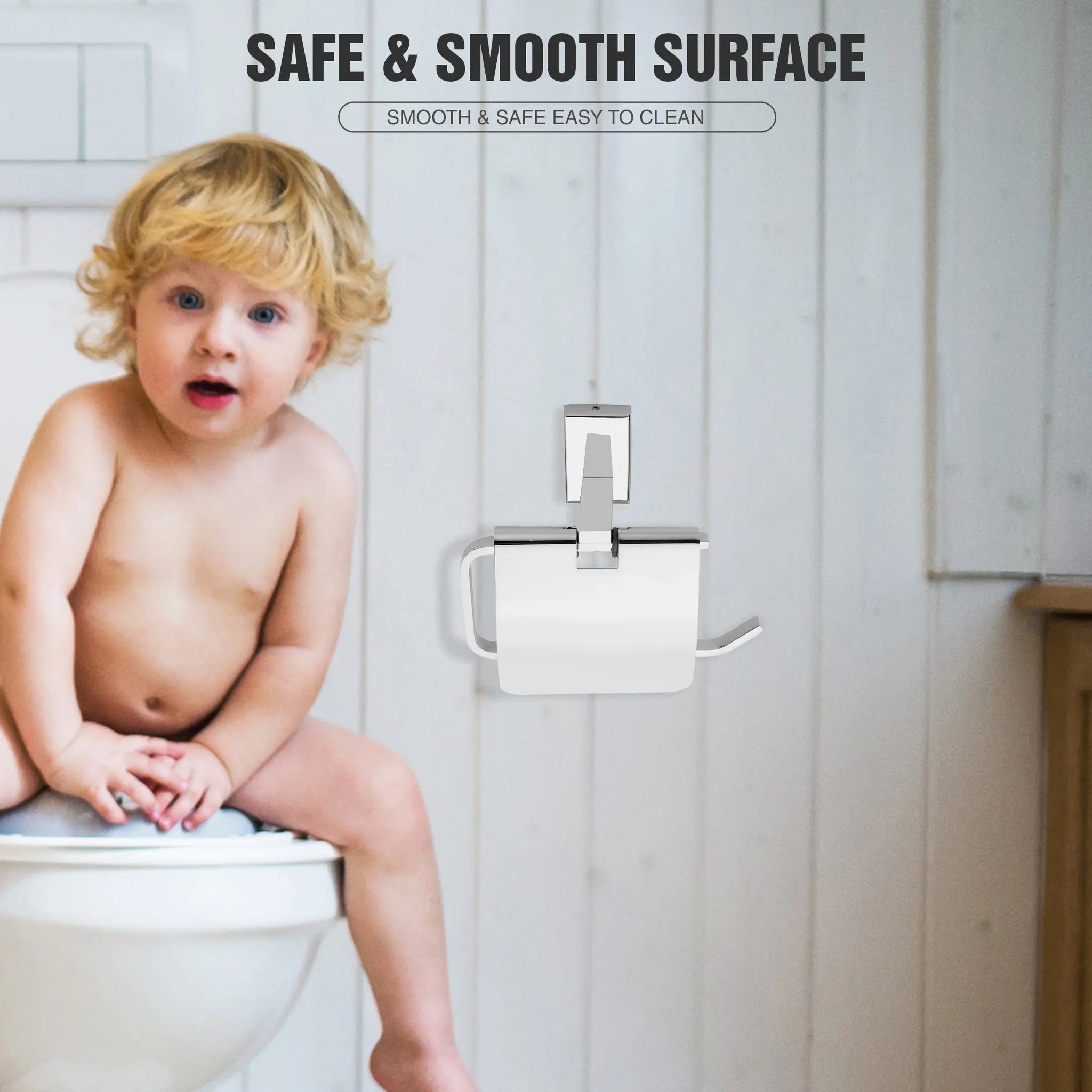 Gloxy Jeta Shape Sainless Steel 304 Grade Chrome Finish Toilet Paper Holder