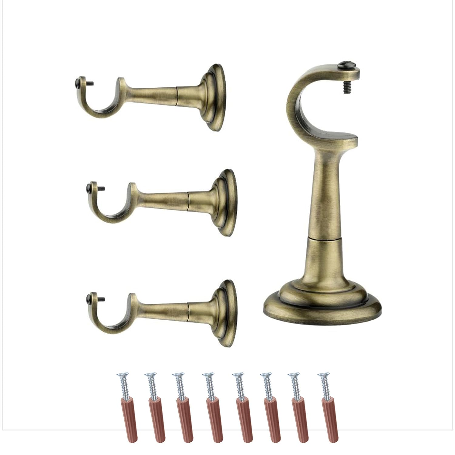 L Shape Aluminium Curtain Support with Fitting Accessories
