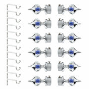 Blue Single Diamond Aluminium Curtain Bracket with Support