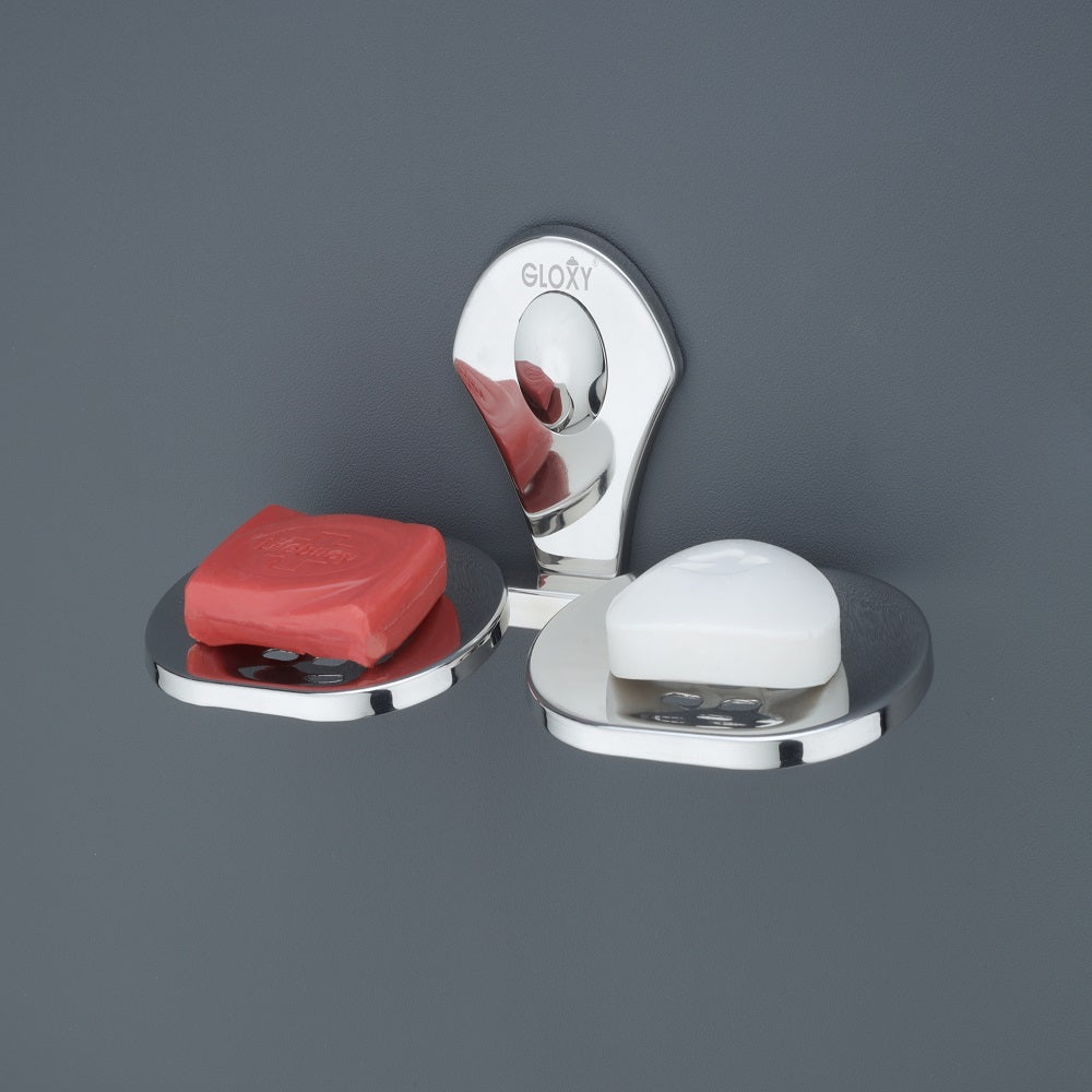 Flower Stainless Steel Double Soap Holder