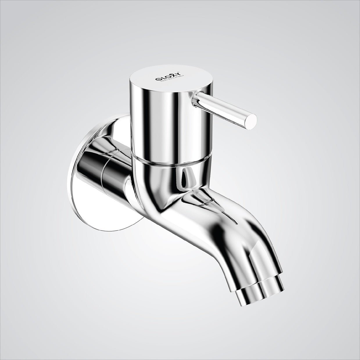 Gloxy Royal Series Single Lever Short Body Wall Mounted Brass Bib Cock - Gloxy