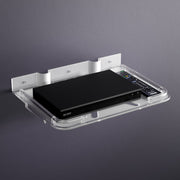 Transparent Acrylic Unbreakable Multi-Purpose TV Set Top Box Stand with Remote Holder