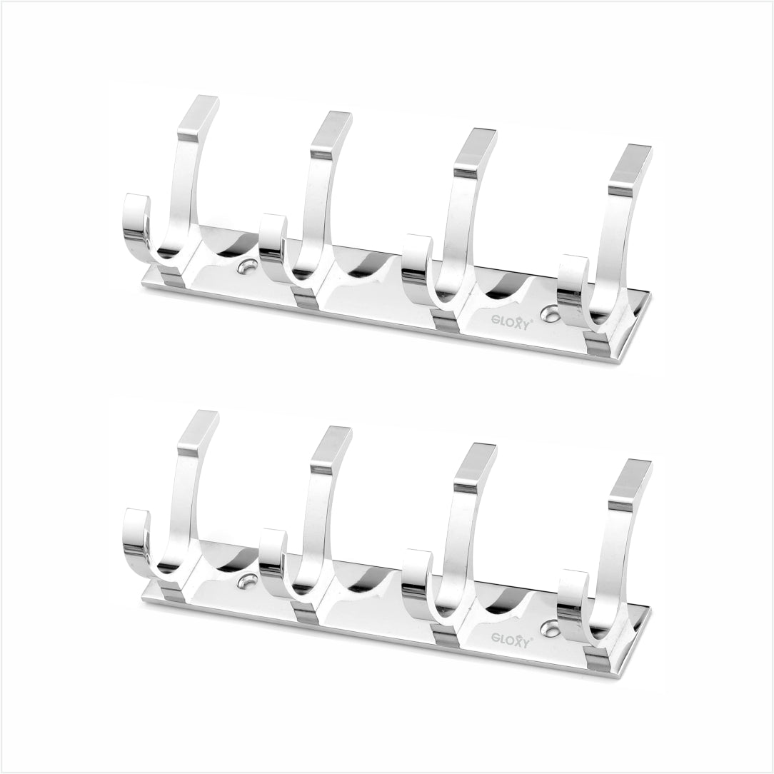 Mor Shape Door Back Hanger Silver khutti Hooks Plate Aluminium