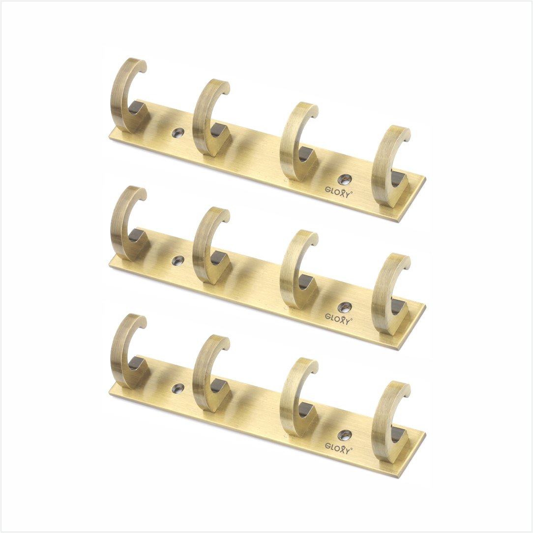 Antique Back Door Hanger khutti Hooks Plate in Kaju Shape Aluminium Wall Mounting