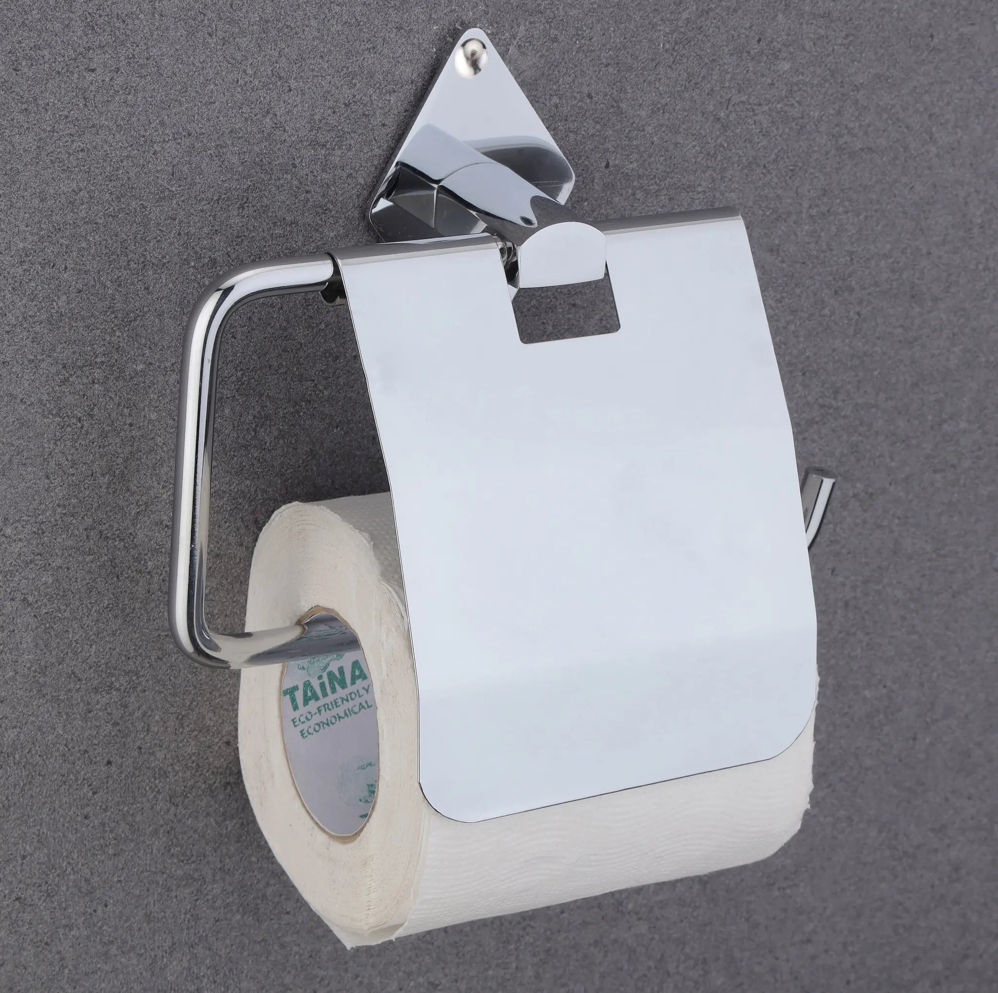 Gloxy Crosa Shape Sainless Steel 304 Grade Chrome Finish Toilet Paper Holder