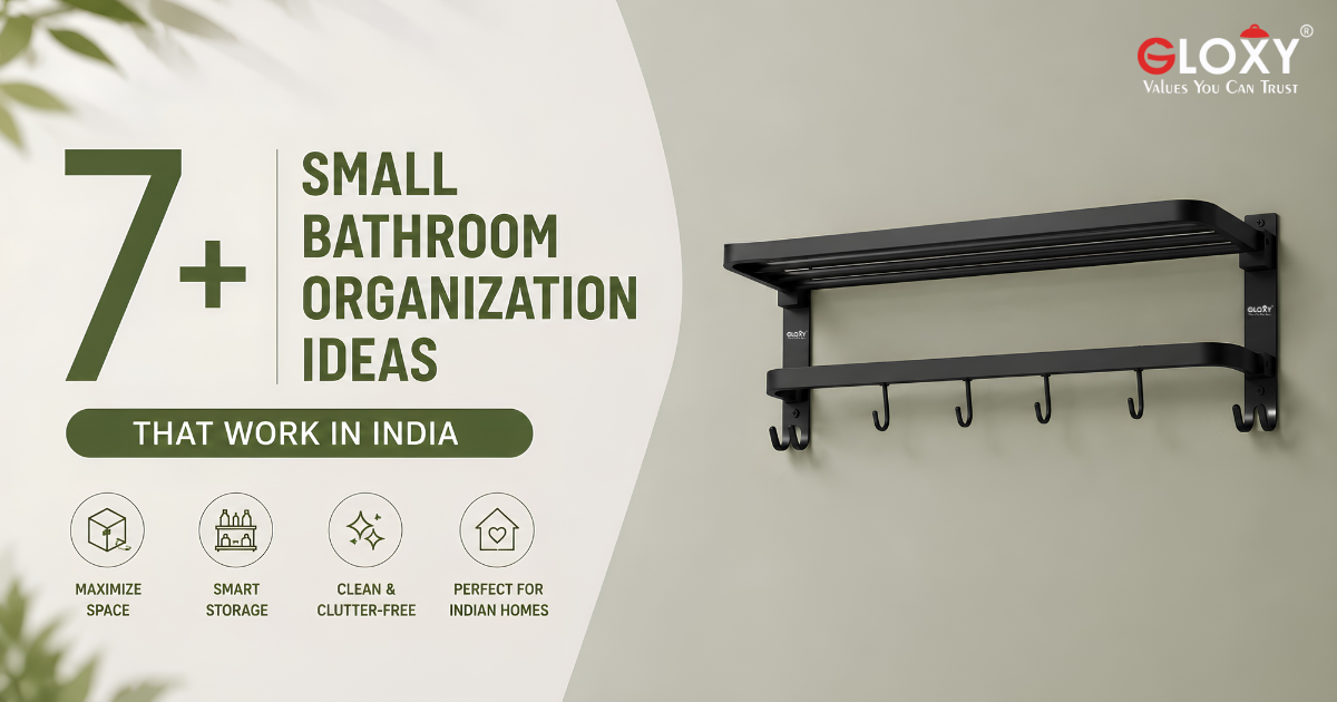 7+ Small Bathroom Organization Ideas That Work in India