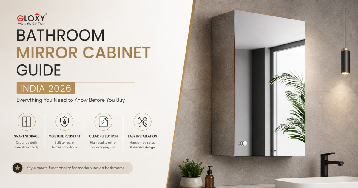 Bathroom Mirror Cabinet Guide India 2026 | Gloxy