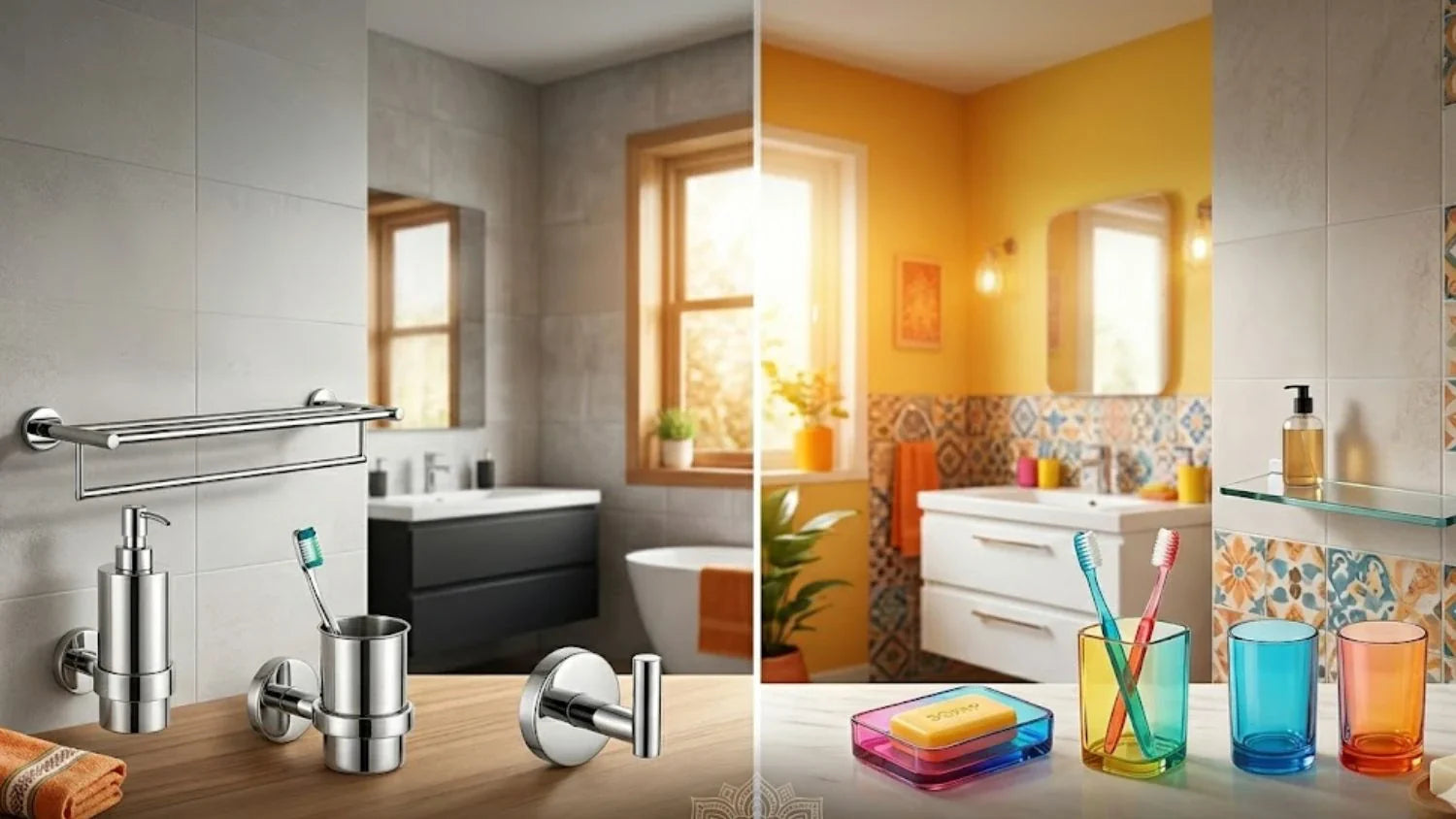 Stainless Steel vs Acrylic Bathroom Accessories