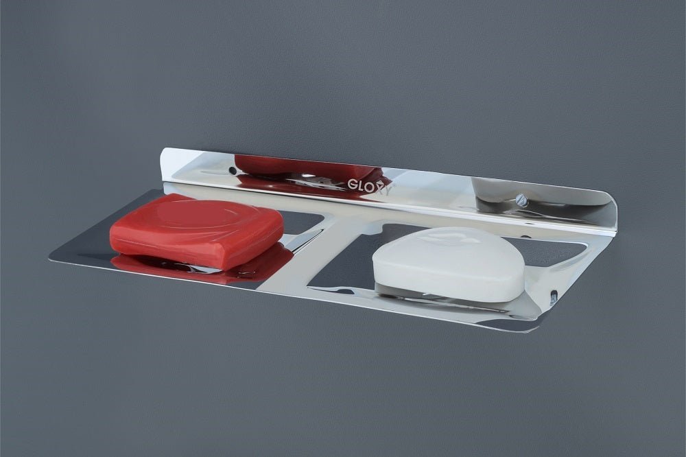 Stainless Steel Square Double Soap Holder