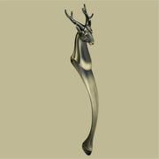 gloxy deer shape aluminium main door handle 12 inch antique