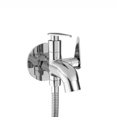 Chrome Finish Brass Two-way Handle Tap Bib Cock for Health