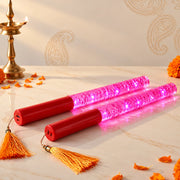 Single Colour LED Dandiya Sticks for Garba & Navratri – Battery Operated Light Up Dandiya | Pink