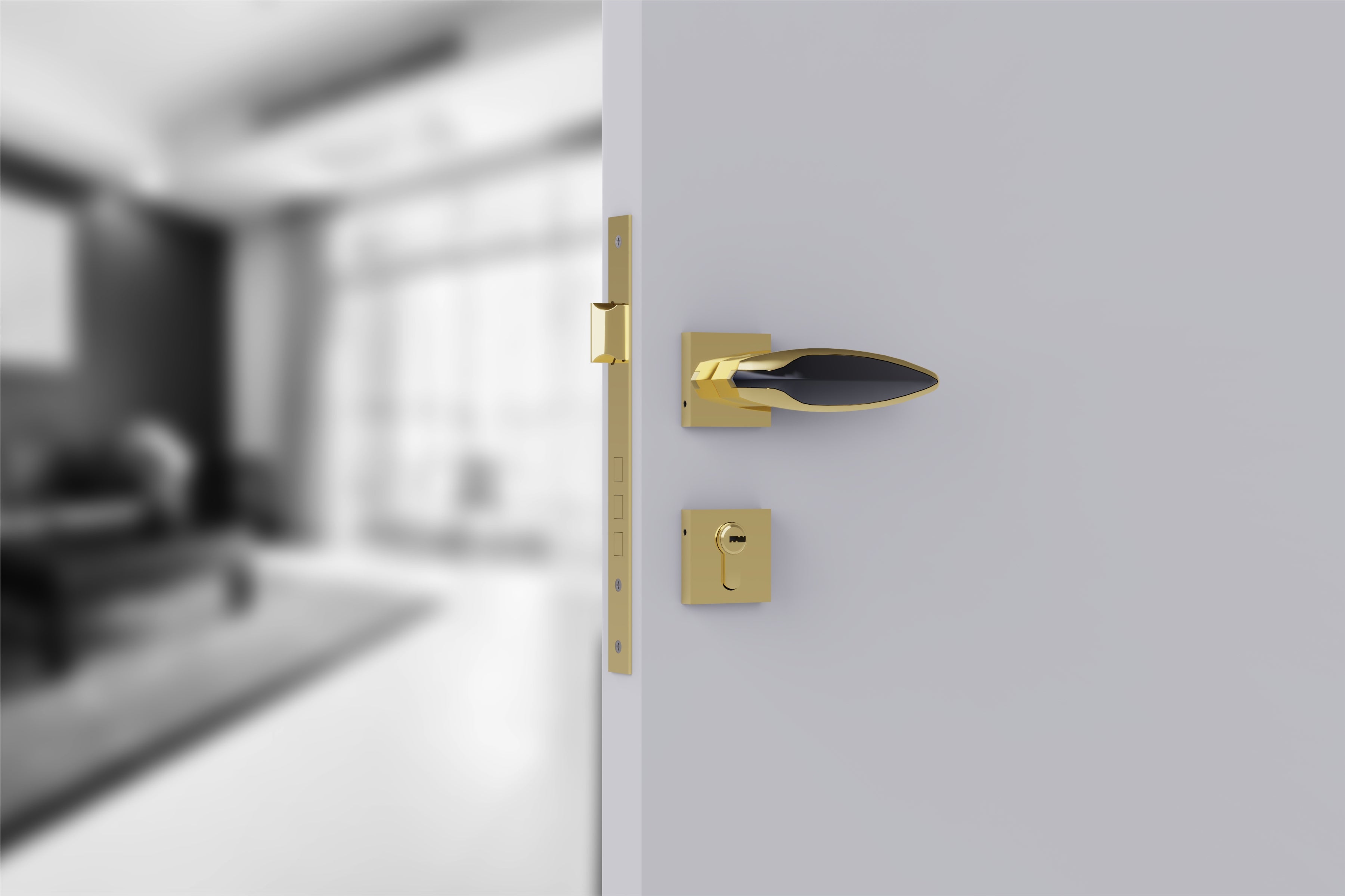 Heavy Duty Mortise Door Lock with Door Handle Lock Set for Bedroom Bathroom -by GLOXY®