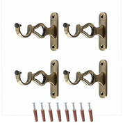 Silver Double Rod Aluminium Curtain Support with Fitting Accessories
