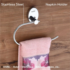 Oval Shape Stainless Steel Napkin Ring by GLOXY®