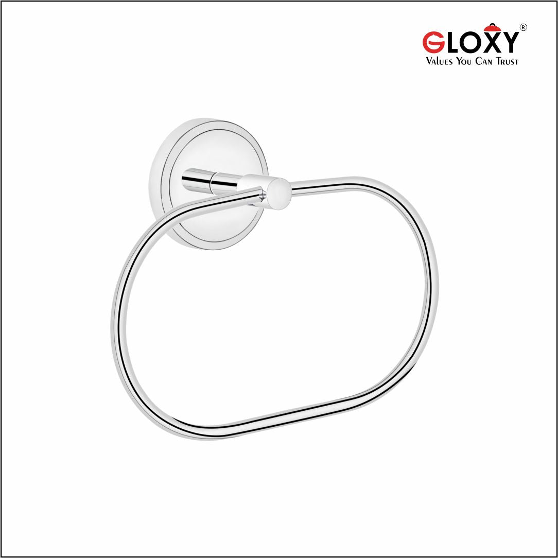 Round Shape Stainless Steel Silver Towel Ring