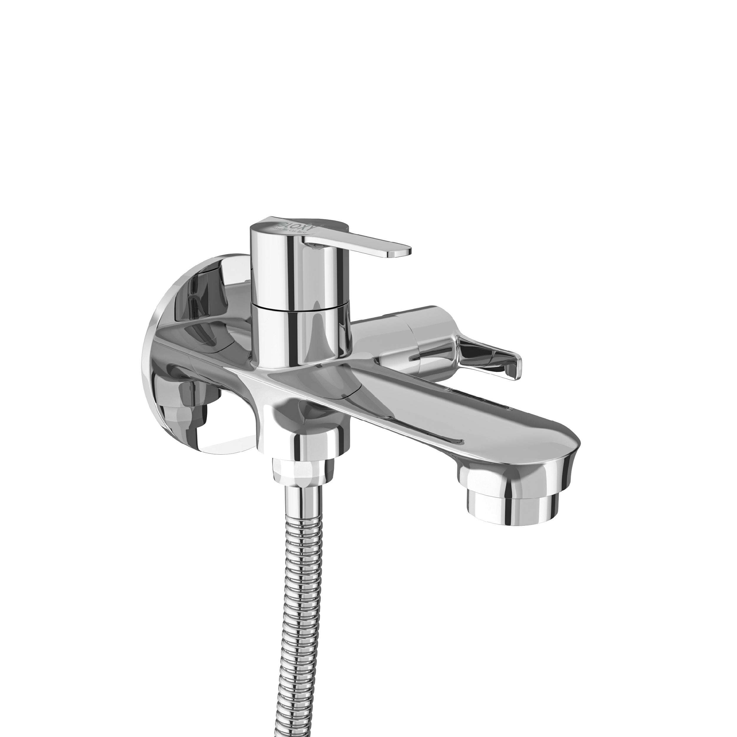 Chrome based Brass Two Way Double Handle Faucet Tap Cock Bib