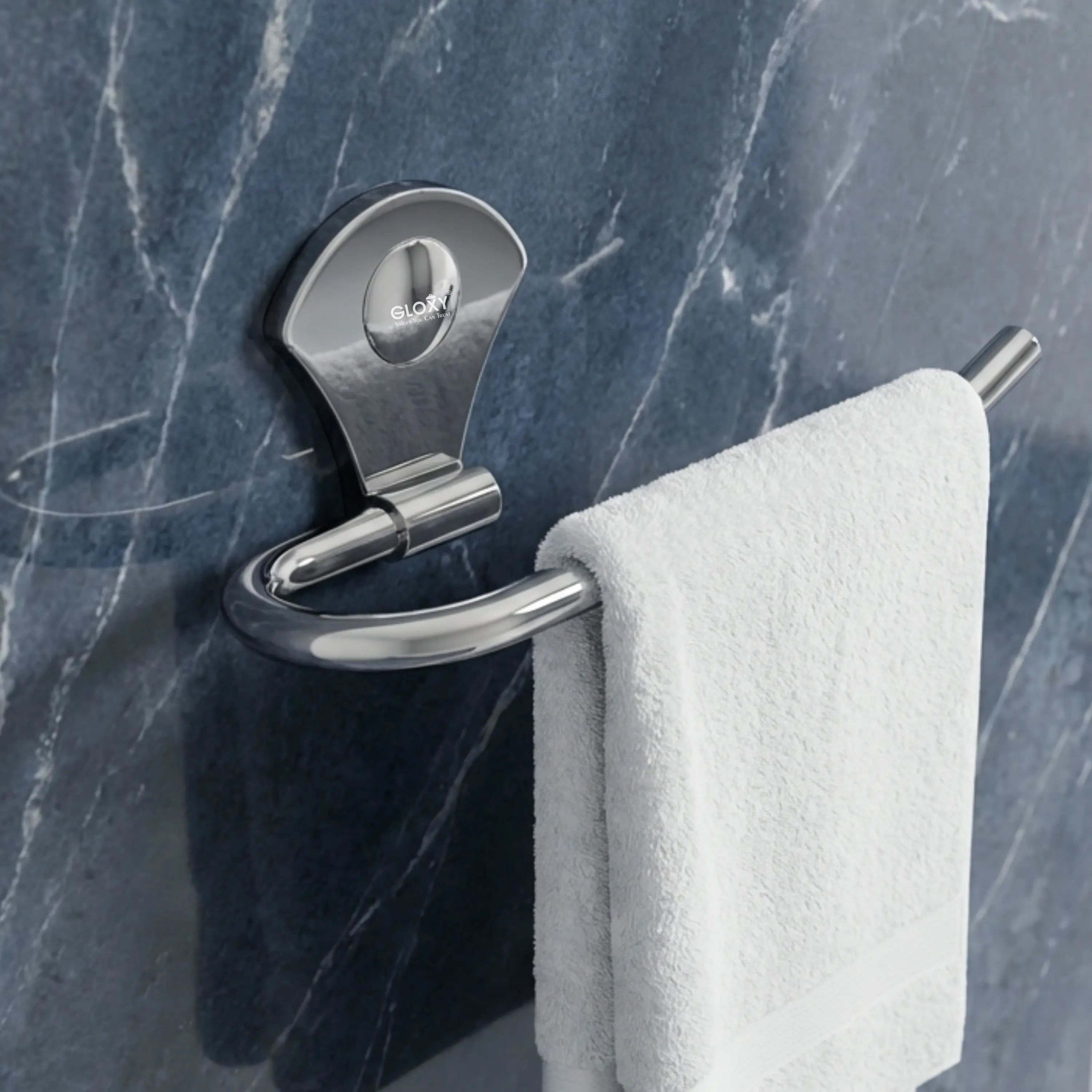 Gloxy Flower Shape Stainless Steel Chrome Finsih Napkin Hanger