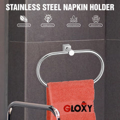 Silver Stainless Steel Napkin Holder