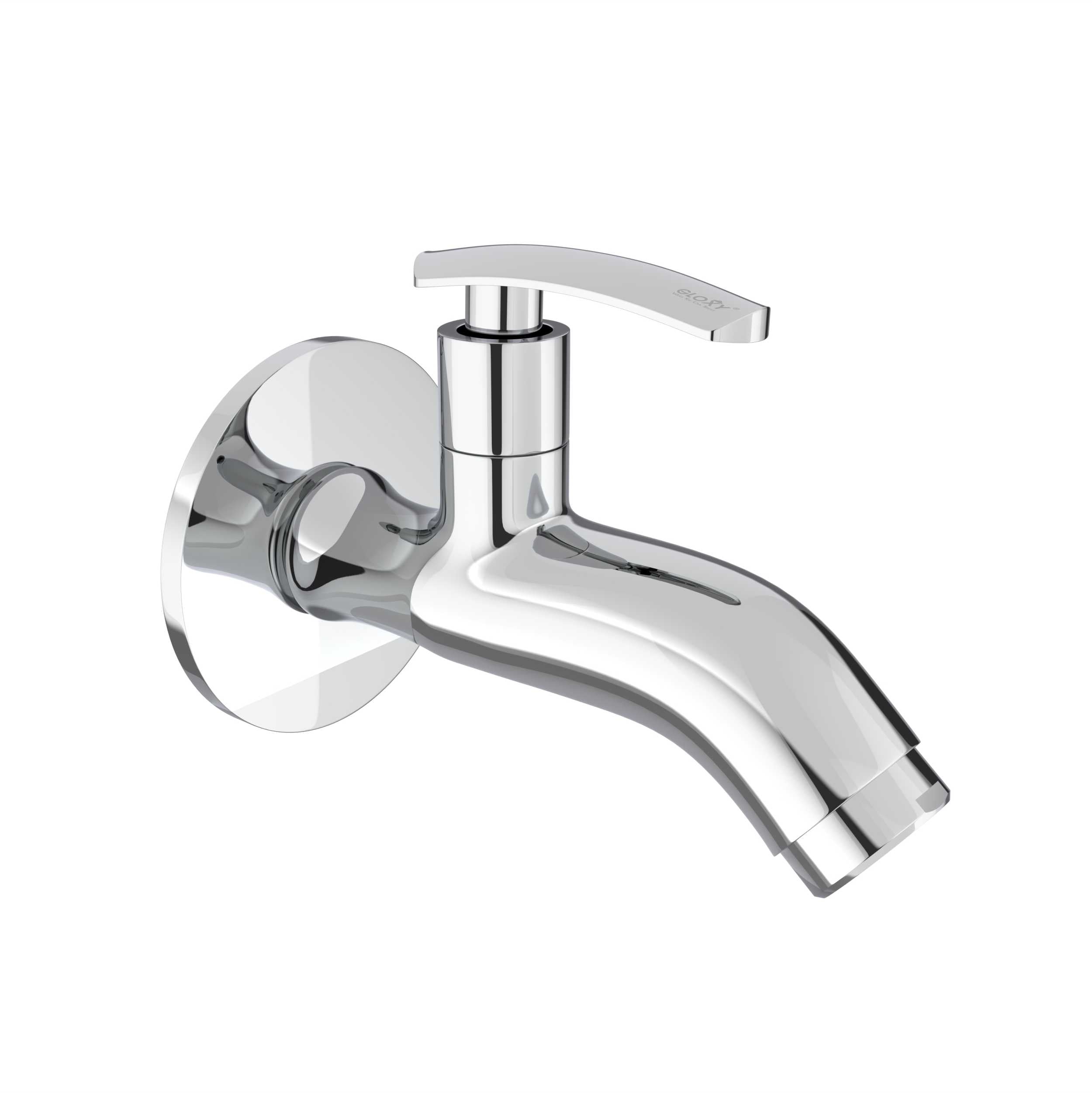 Chrome Finish Brass Wall Mount Short Nose Faucet - Riva