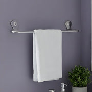 Gloxy Flower Shape Stainless Steel Chrome Finish Round Towel Rod for Bathroom -24 Inch