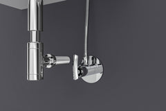 Chrome Finish Concealed Stop Cock Faucet Tap Valve with Flange
