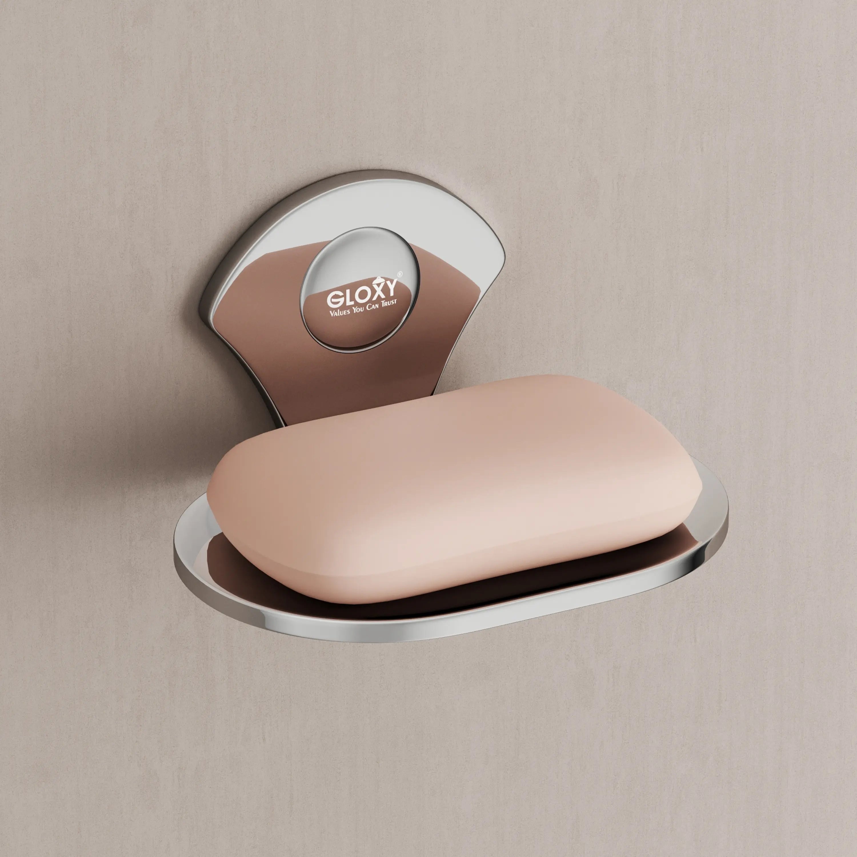 Flower Stainless Steel Single Soap Holder-by GLOXY®