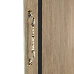 Flower Shape Aluminum Push & Pull Vintage Main Door Handle (20.5 inch) -by GLOXY®