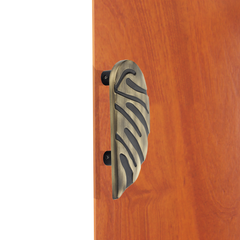 GLOXY Aluminium  Leaf Shape Door Handles for Main Door Handle Decorative Push & Pull Door Handle for All The Doors of Houses, Offices, Hotels -Antique Finish