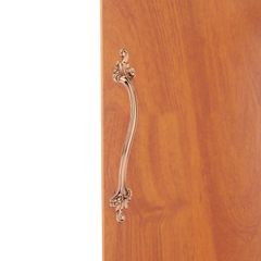 GLOXY Aluminium Flower Design for Main Door Handle Decorative Push & Pull Door Handle Knocker with Vintage Stylish Look for Glass and Wooden Door -Rose Gold