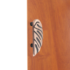GLOXY Aluminium  Leaf Shape Door Handles for Main Door Handle Decorative Push & Pull Door Handle for All The Doors of Houses, Offices, Hotels -Copper Antique Finish