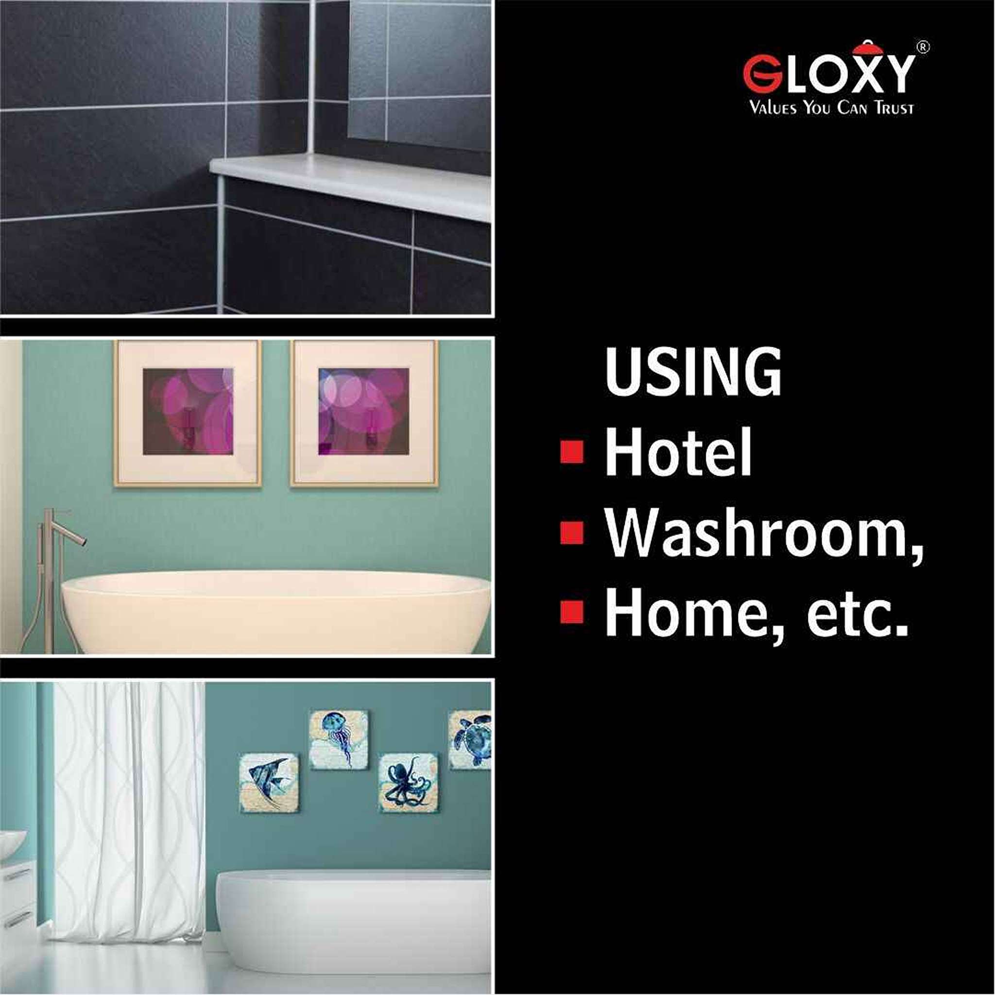 Gloxy Round Shape Stainless Steel 202 Grade Chrome Finish Double Soap Holder