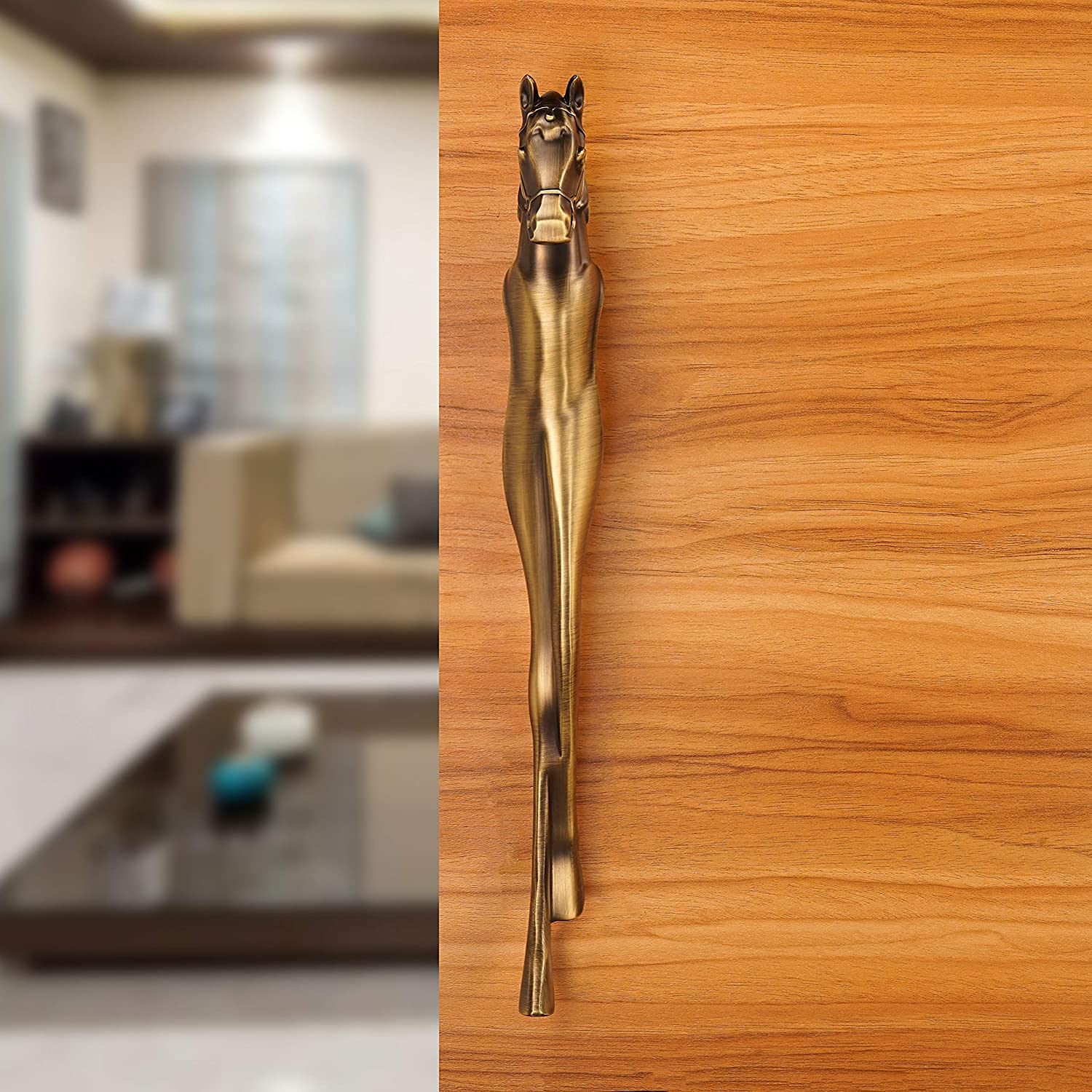Horse Shape Aluminum Push & Pull Vintage Main Door Handle