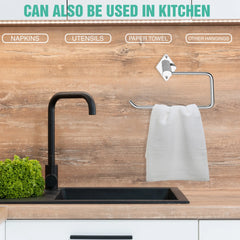 GLOXY Stainless Steel Napkin Holder Stand for Washbasin Towel Ring Bathroom Accessories SS304
