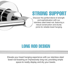 Round Shape Stainless Steel Towel Rod Holder