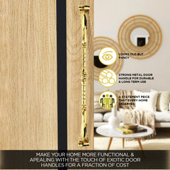 GLOXY Aluminium 20.5 Inch Door Handles for Main Door Handle Decorative Push & Pull Door Handle for All The Doors of Houses, Offices, Hotels