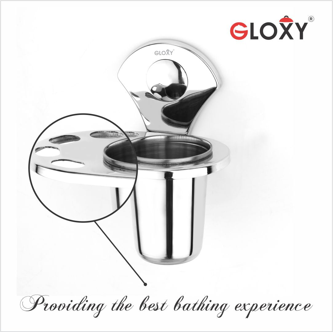 Flower Stainless Steel Toothbrush Holder