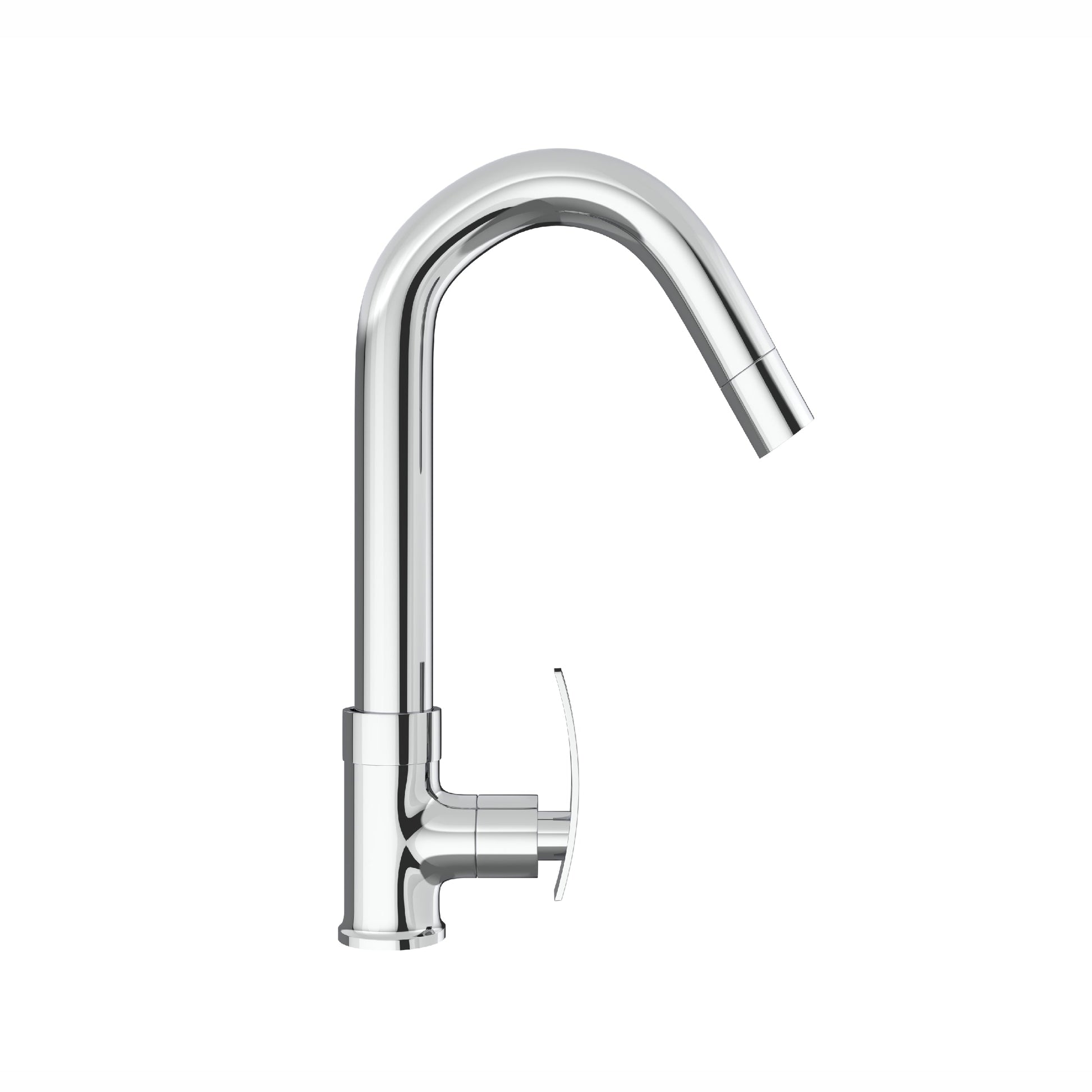 Chrome Finish Deck Mount Swan Neck Brass 360 Swivel Pillar Tap