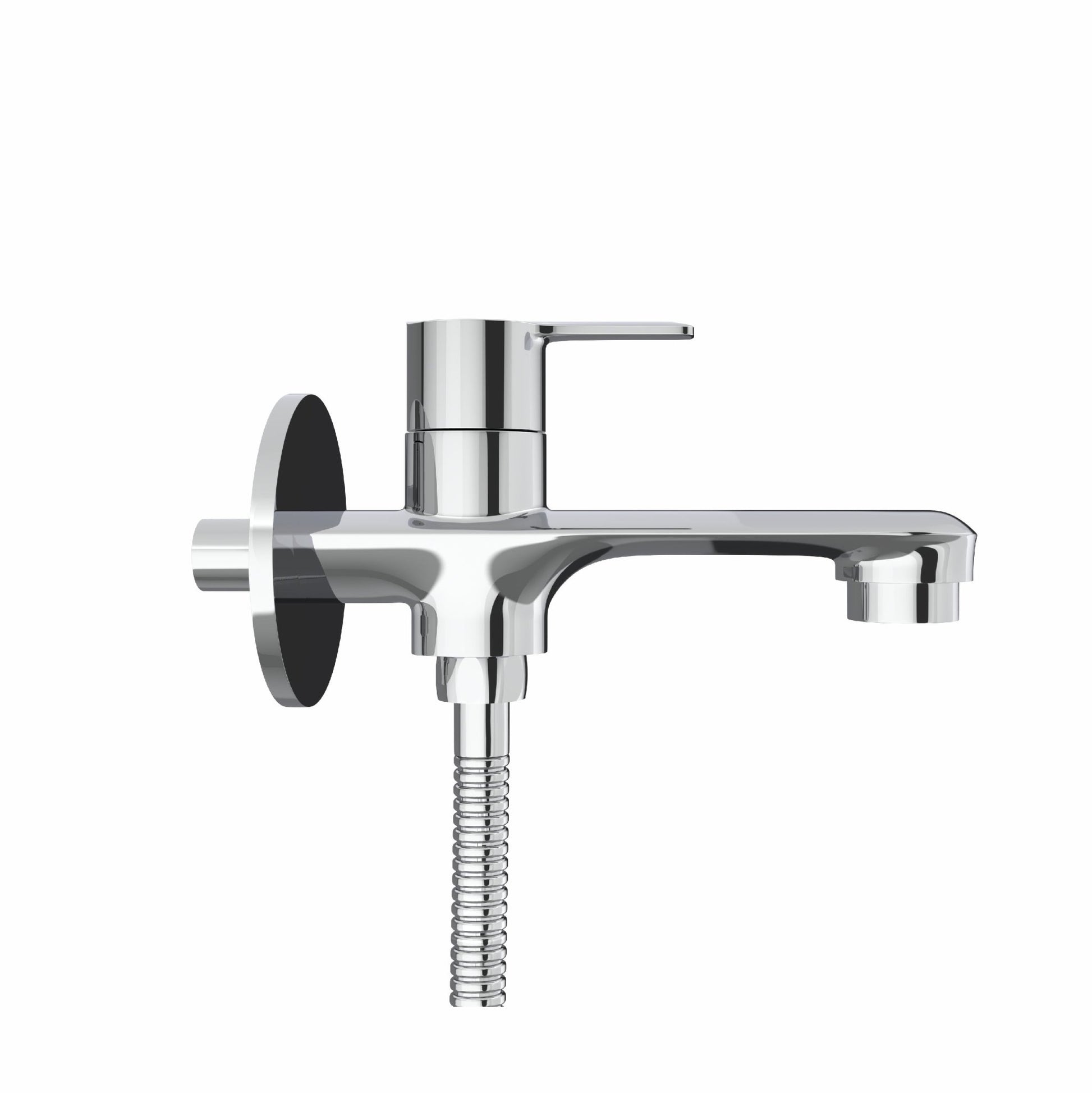 Chrome based Brass Two Way Double Handle Faucet Tap Cock Bib