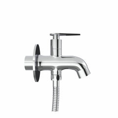 Chrome Finish Brass Two-way Handle Tap Bib Cock for Health
