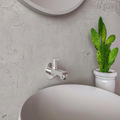 Chrome Finish Long Body Bib Cock Brass Faucet Water Tap for Bathroom Washbasins, Gardens & Kitchen Sinks (Jet+)-by GLOXY®
