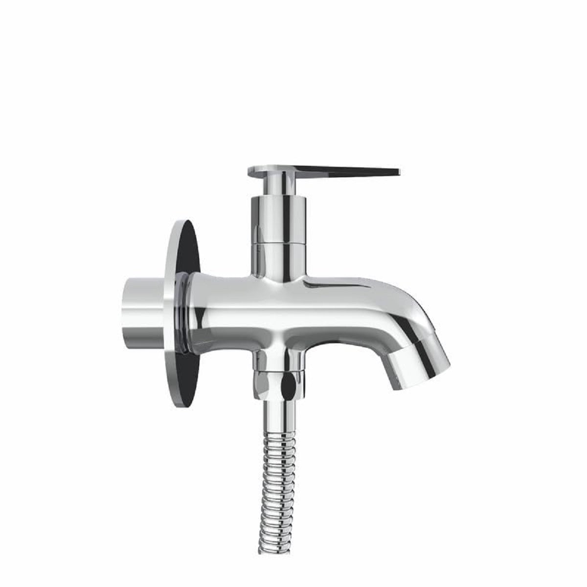 Chrome Finish Brass Two way Handle Faucet tap Bib Cock for attachment of Health Faucet, Hand Shower (Nano)-by GLOXY®