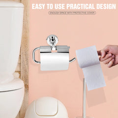 Care Shape Stainless Steel SS304 Toilet Paper Holder (19 X 7 Centimeters, Silver)-by GLOXY®