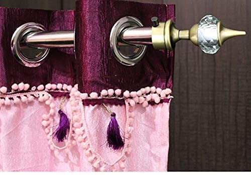 Antique Single Diamond Aluminium Curtain Bracket with Support