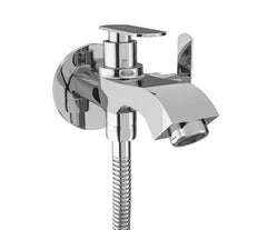 Chrome Finish Bib Cock Brass Faucet Water Tap for Bathroom Washbasins, Gardens & Kitchen Sinks (Jet+)-by GLOXY®